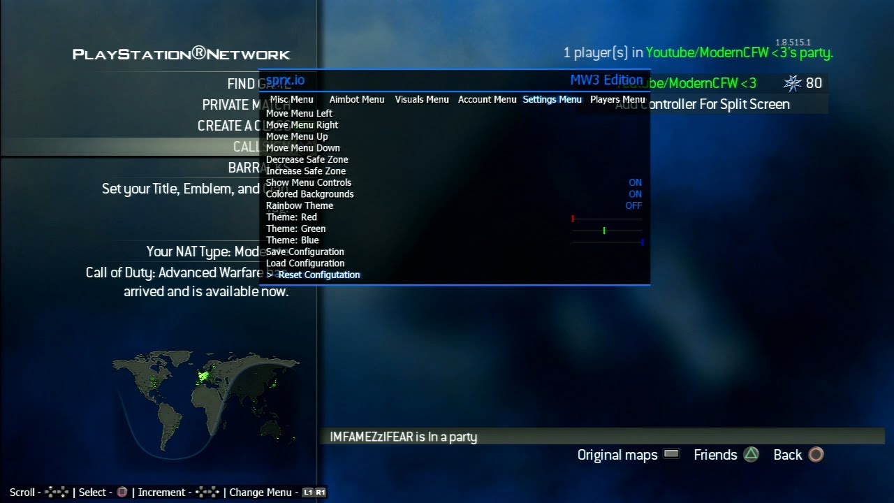 MW3 SPRX.IO MOD MENU+DOWNLOAD