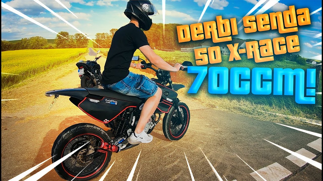 Derbi Senda 50 X-Race 70ccm! VS Yamaha MT 125 | @LuisBrygala