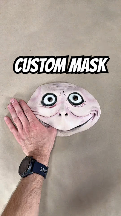 Turning Momo Into a Creepy Bunny Mask! #diy #cosplay #mask #art #horror #labubu