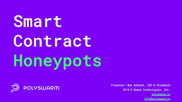 Smart Contract Honeypots | PolySwarm CSO Ben Schmidt at Toorcon 2018