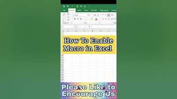 How to Enable Excel VBA #trending #viral #ytshorts #shorts