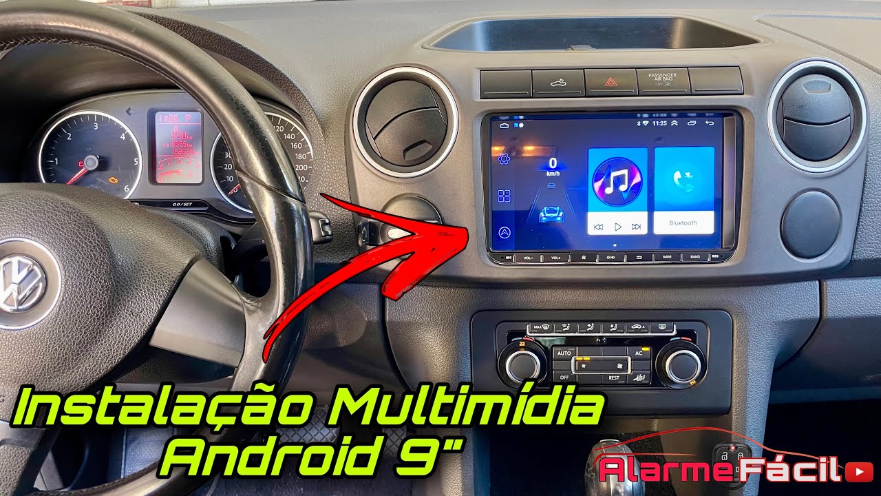 Instalação Multimídia Android 9” Volkswagen Amarok