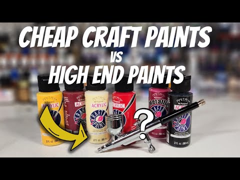 How To Airbrush Cheap Acrylic Craft Paints On Plastic Scale Models 