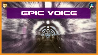 Make Echo Voice DaVinci Resolve