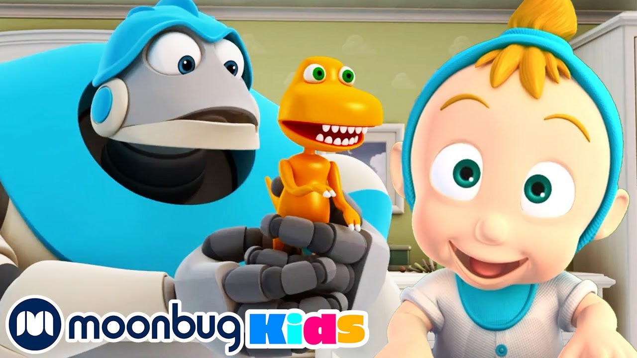 ⁣Baby Dreams - Kids Video Subtitles | Arpo the Robot | Cartoons for Kids | Moonbug Literacy