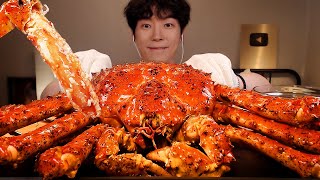 ★GIANT RED KING CRAB 3KG!!★SEAFOOD REAL SOUND EATING SHOW MUKBANG [SIO ASMR]