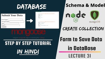 Save Data to Database using Mongoose Js |Express, Ejs  & Mongoose | Backend Web Development #31