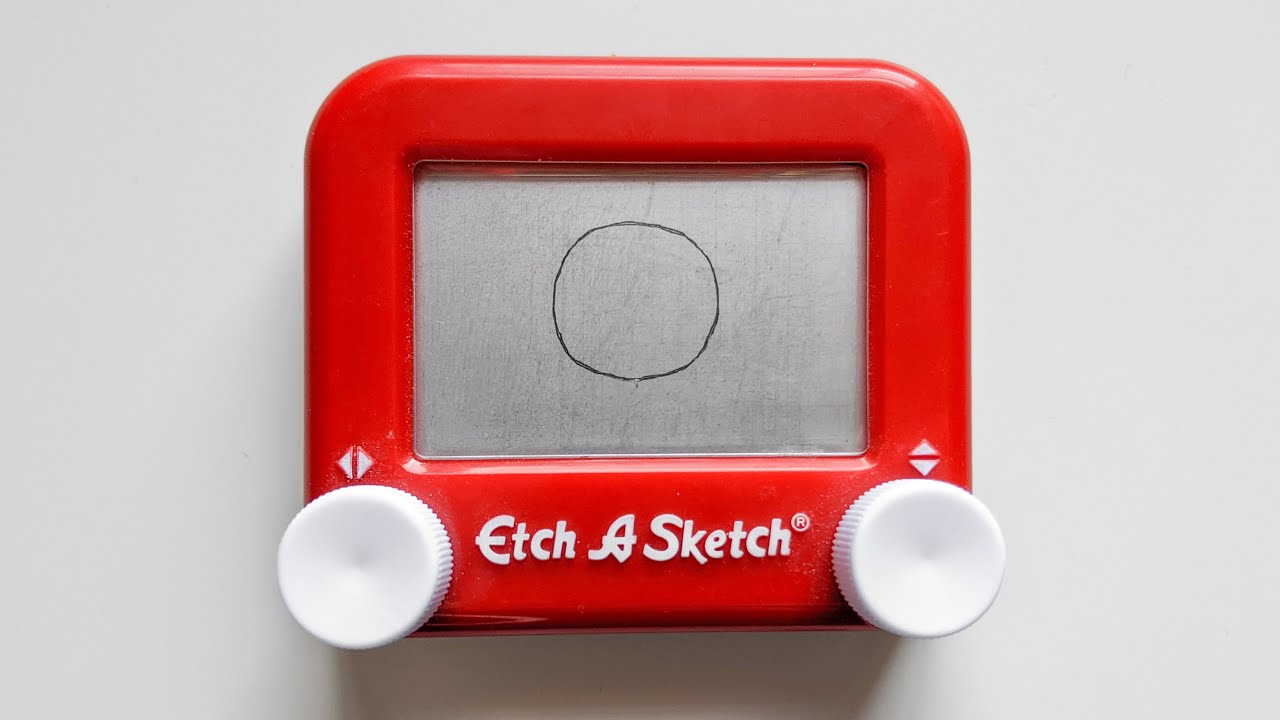 How to draw a circle on an Etch A Sketch