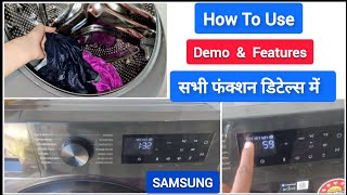 Samsung Front Load Washing Machine How To Use Ww12Dg5B24Ab