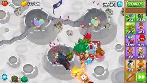 Bloons TD 6 Gameplay Walkthrough - Moon Landing - CHIMPS MODE! 14+