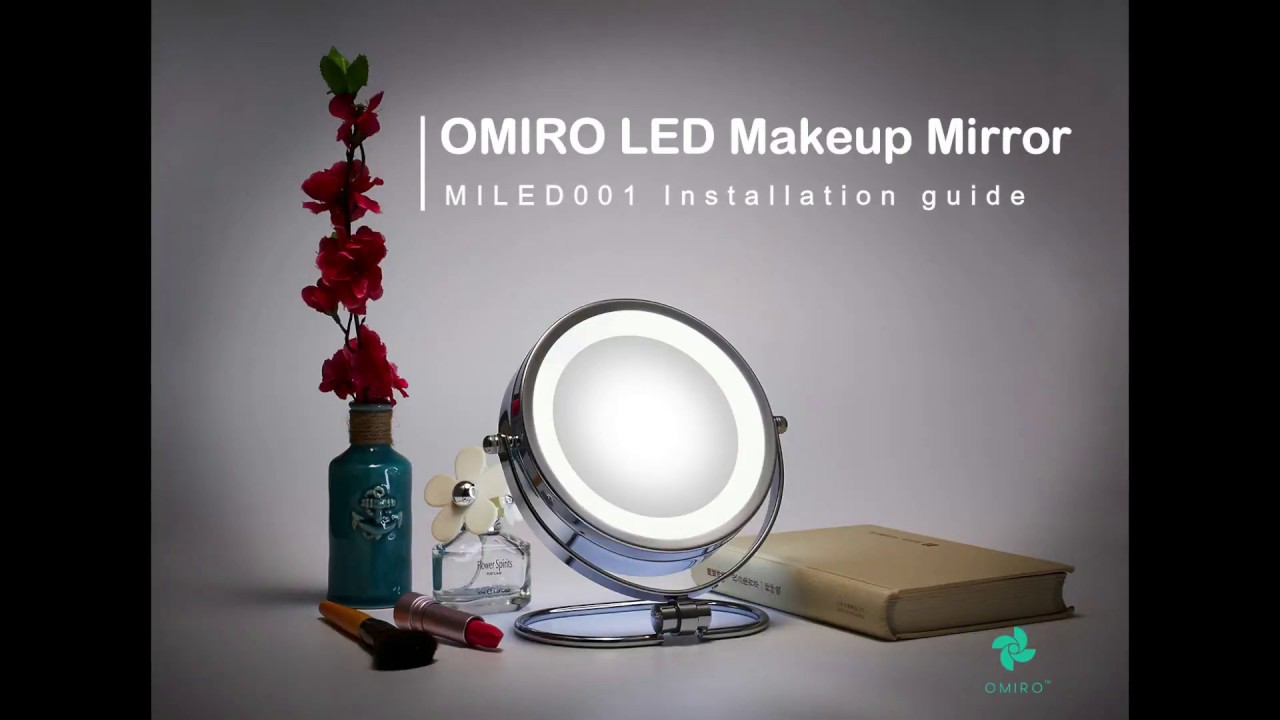 OMIRO LED Makeup Mirror Installation Guide (MILED001)