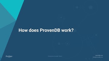 Introduction to ProvenDB