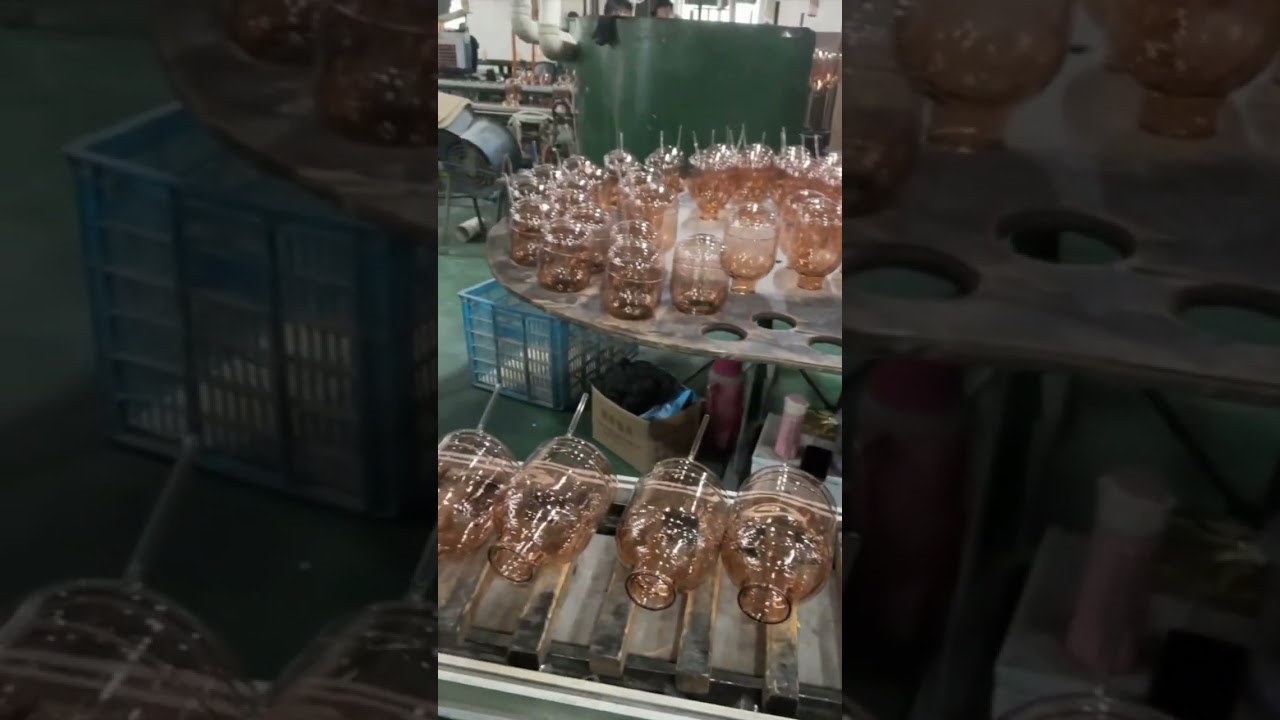 Golden color glass refill for vacuum flask