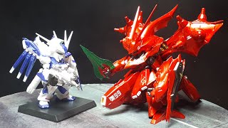 Gundam Hi-V & Nightingale Metallic color by Bandai Converge Core mini deformed gashapon figure