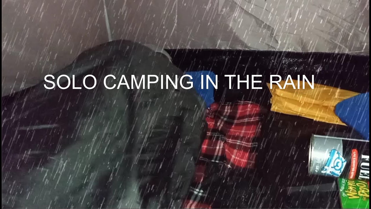 Solo Camping In The Rain • Relaxation In The Tent • Asmr