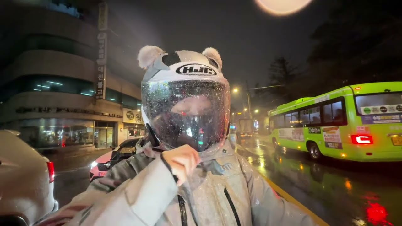 비오는 날☔️서우의 배달 라이브