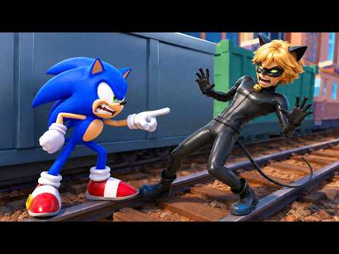 Sonic VS Cat Noir, 𝗪𝗛𝗢 𝗜𝗦 𝗙𝗔𝗦𝗧𝗘𝗥❓Miraculous Ladybug Subway Run Game VS Sonic Subway Surfers Mod