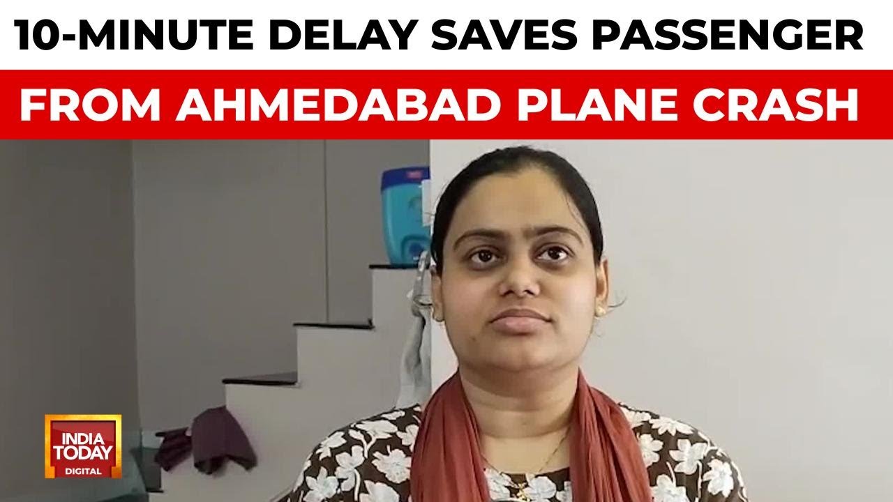Narrow escape: Passenger misses ill-fated Ahmedabad flight by 10 minutes | Air India Plane Crash