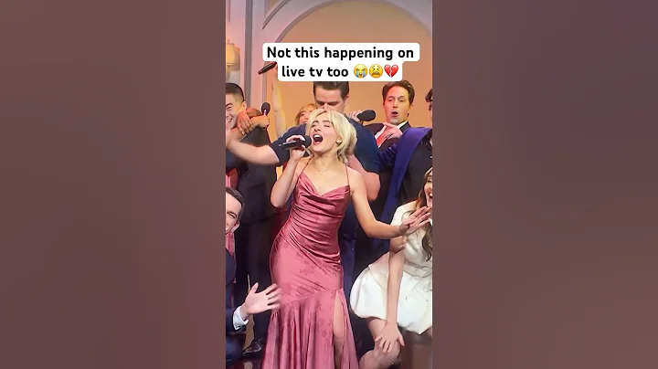 The moment Sabrina Carpenter and Pedro Pascal did NOT want you to see on LIVE TV 👀 #viral #shorts