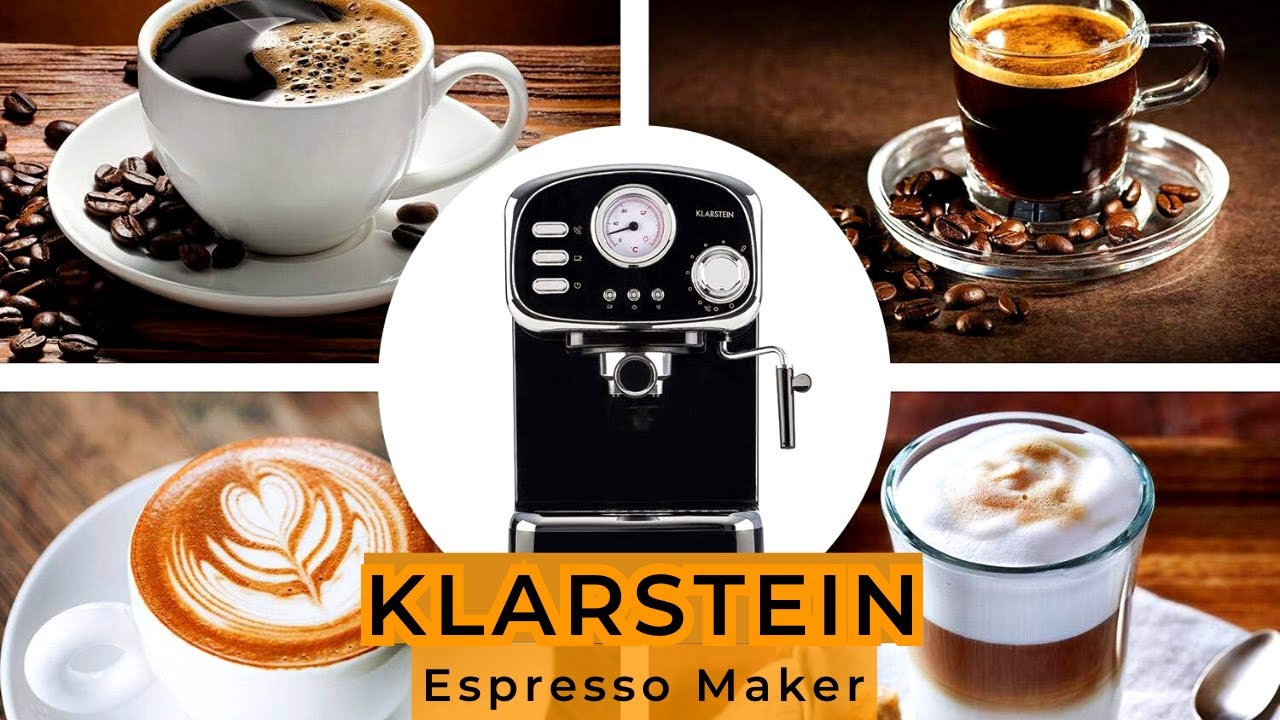 Elevate Your Espresso Experience with KLARSTEIN Espressionata Gusto - A  Stylish Brew Revolution 