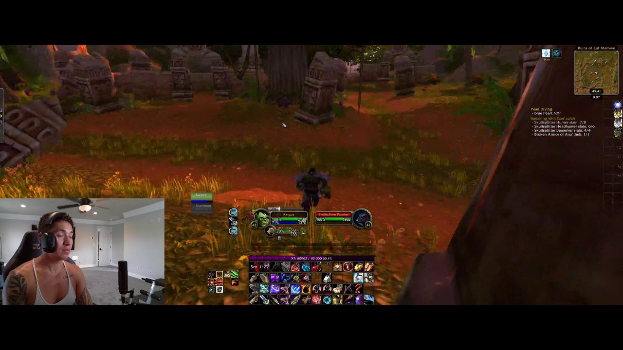 Vanilla WoW: 41+ Orc Hunter Leveling - Deviate Delight (RPPVP) - YouTube