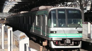 東急目黒線　新丸子駅　東京メトロ９０００系