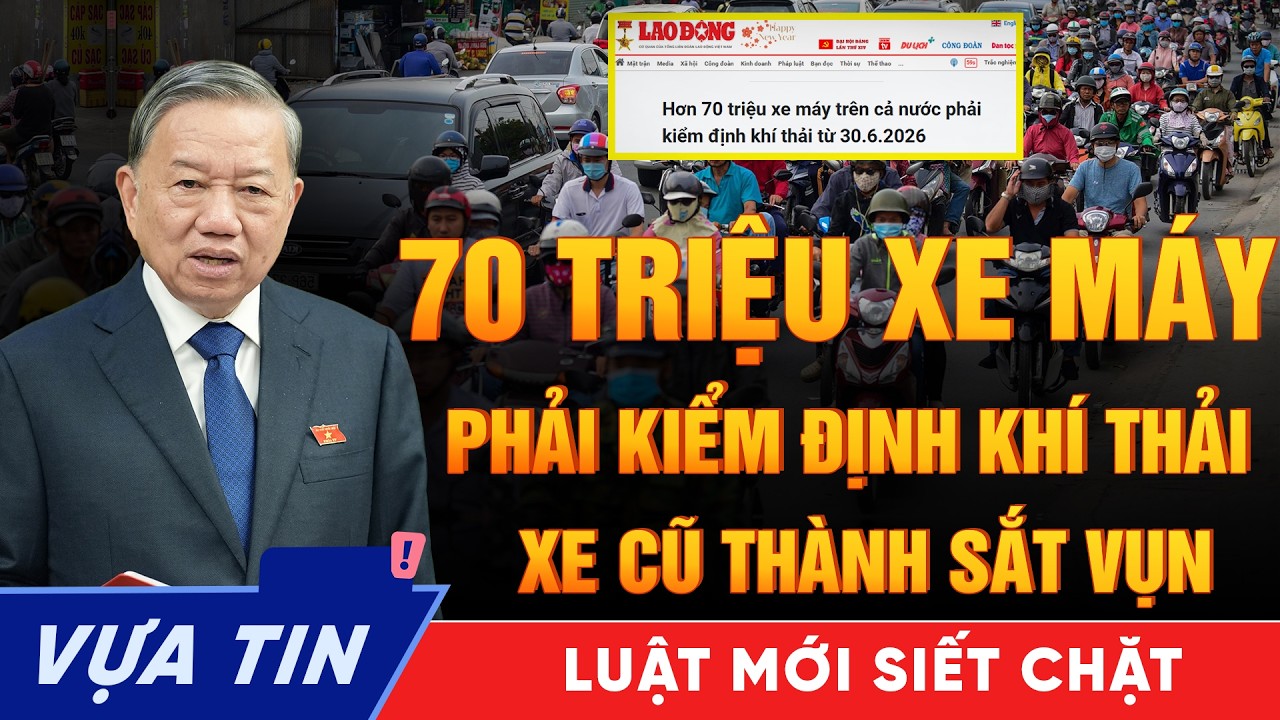 70 Triệu Xe Máy Phải Kiểm Định Khí Thải: Xe Cũ Sắp Thành Sắt Vụn - Thị Trường Xe Cũ Đóng Băng