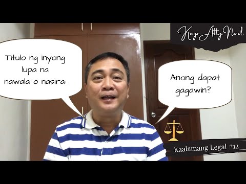 Video: Paano Punan Ang Isang Deklarasyon Sa Lupa