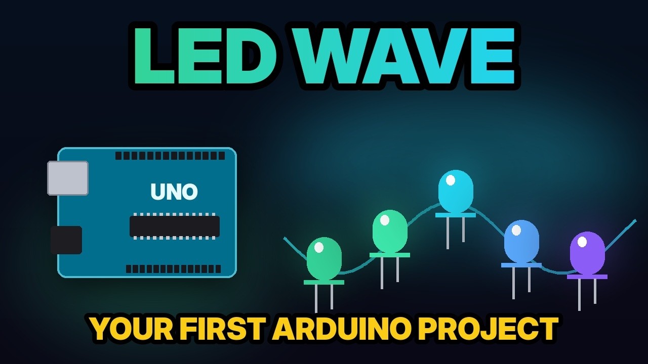 Your first Arduino Project – Easy LED Wave Project 🌊💡 - YouTube