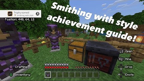 Smithing with style / Achievement Guide | Minecraft 1.20