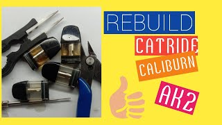 tutorial rebuild atau cara ganti kapas dan kawat catride pod ak2