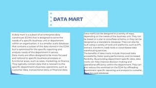 18CS641 Data Mining And Data Warehousing Module 1: Multi-tier Architecture & Data warehouse models.