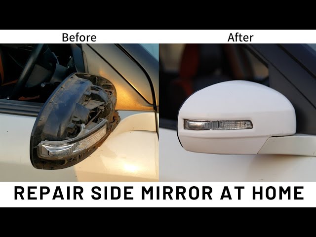 Repair Side Mirror (ORVM) at Home  Change Mirror and Cover of Side Mirror  at Low Cost 