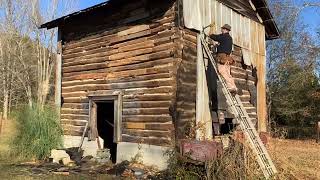 Log Barn Restoration  #Timelapse #DIY