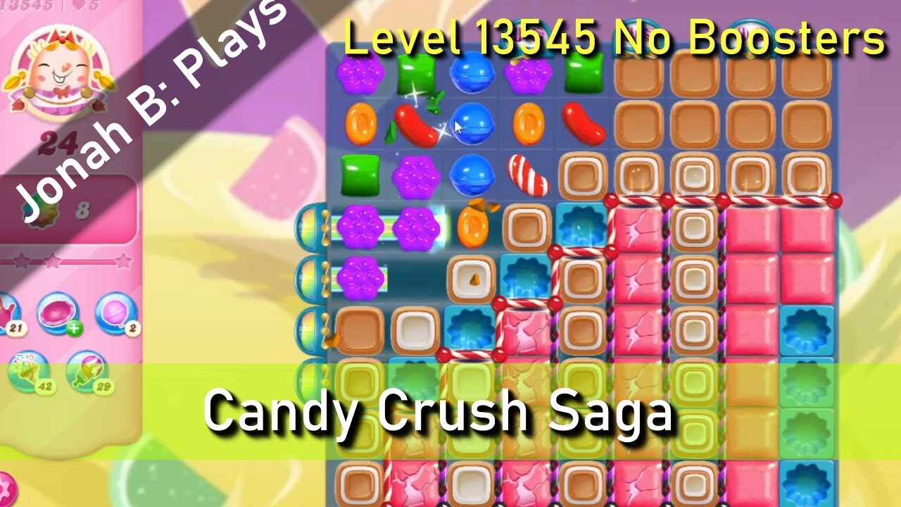 Candy Crush Saga Level 13545 No Boosters - YouTube