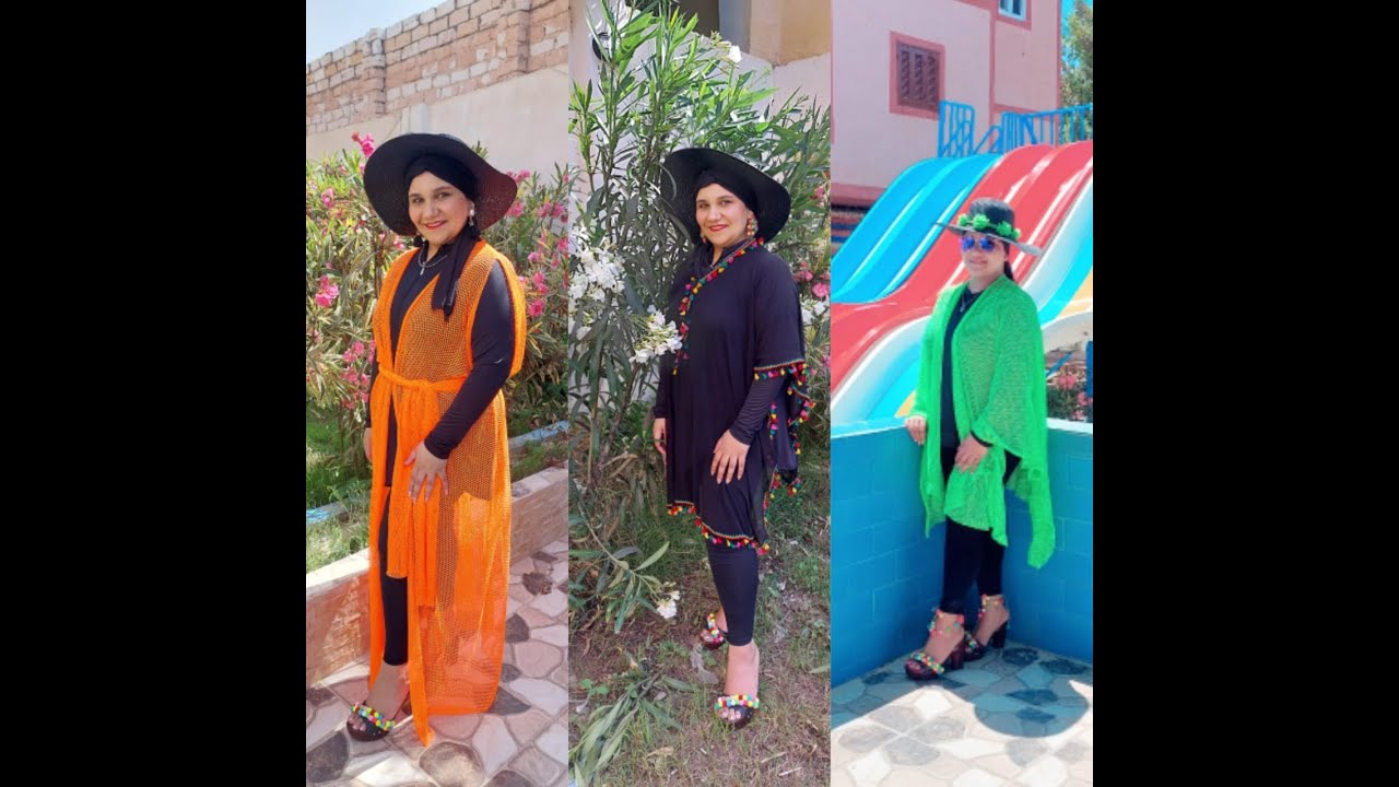 طريقه سهل جدا كاش مايوه  -شنطة بحر -تربون - سمر احمد