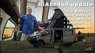 Paul sees a HiAce4x4 for the first time. Engine tune. 48 Safety. Interior fit-out  @4xoverland
