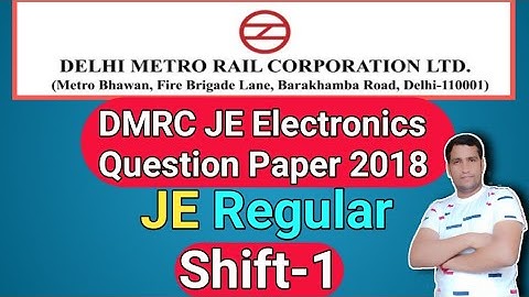 DMRC JE Electronics Question Paper 2018 | DMRC Previous Year Paper Electronics | DMRC | Exam Guru