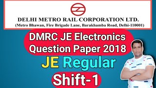 DMRC JE Electronics Question Paper 2018 | DMRC Previous Year Paper Electronics | DMRC | Exam Guru