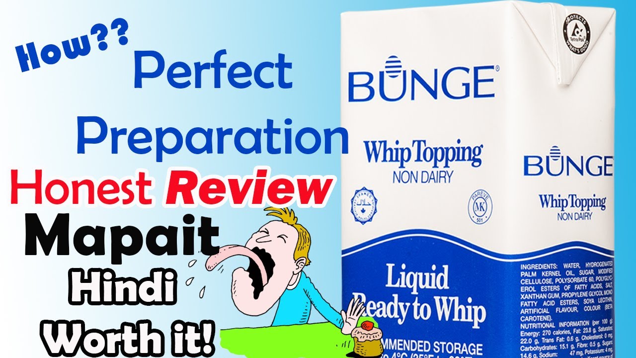 How to make Bunge Whipping Cream Perfect Preparation Honest Review