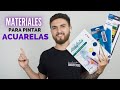 MATERIALES BÁSICOS  para PINTAR con ACUARELA / principiantes ✅ 🎨