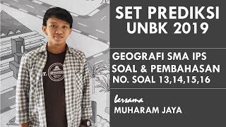 Siap UNBK 2019 I Pembahasan Soal Geografi SMA IPS I Nomor 13,14,15,16