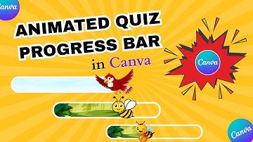 How to Create an Animated Loading Bar in Canva | Viral Quiz Video