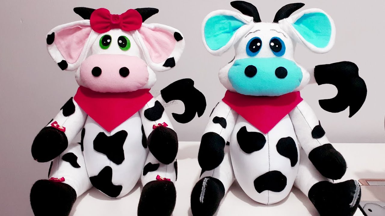 Renda extra com vaquinha peso de porta de feltro.