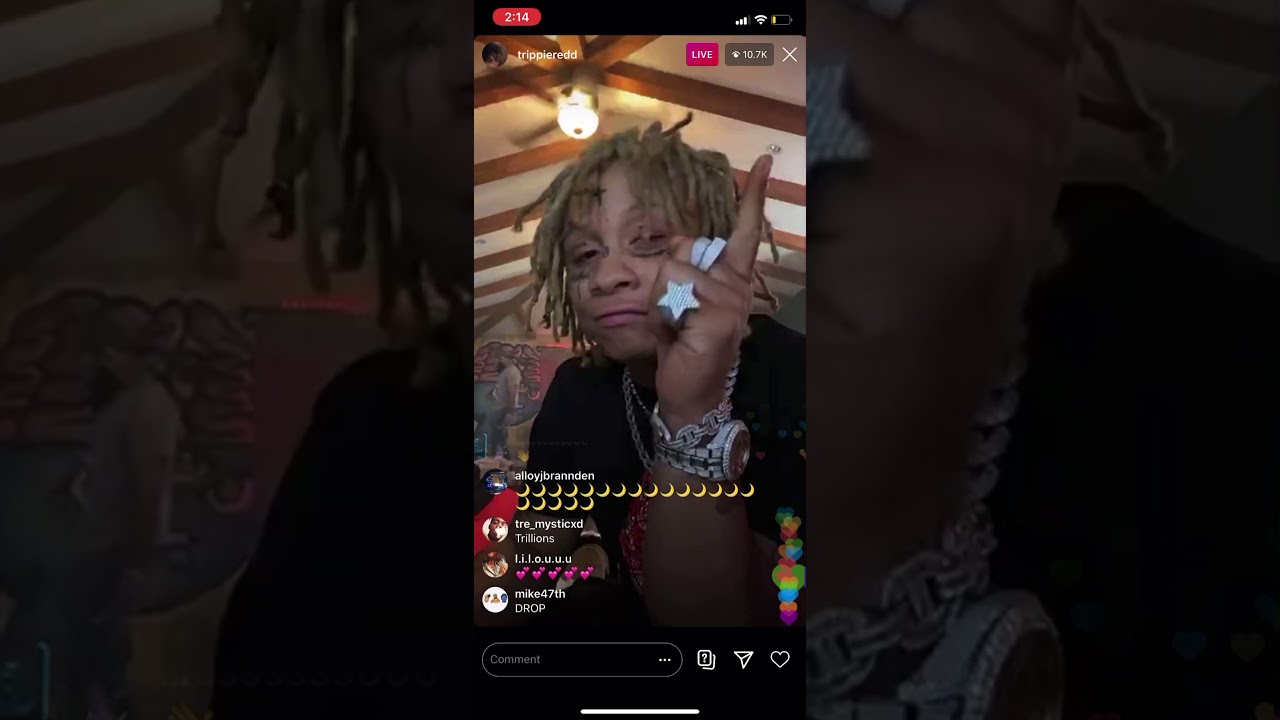 Trippie Redd LEAKS NEW SONG ON INSTA LIVE - YouTube
