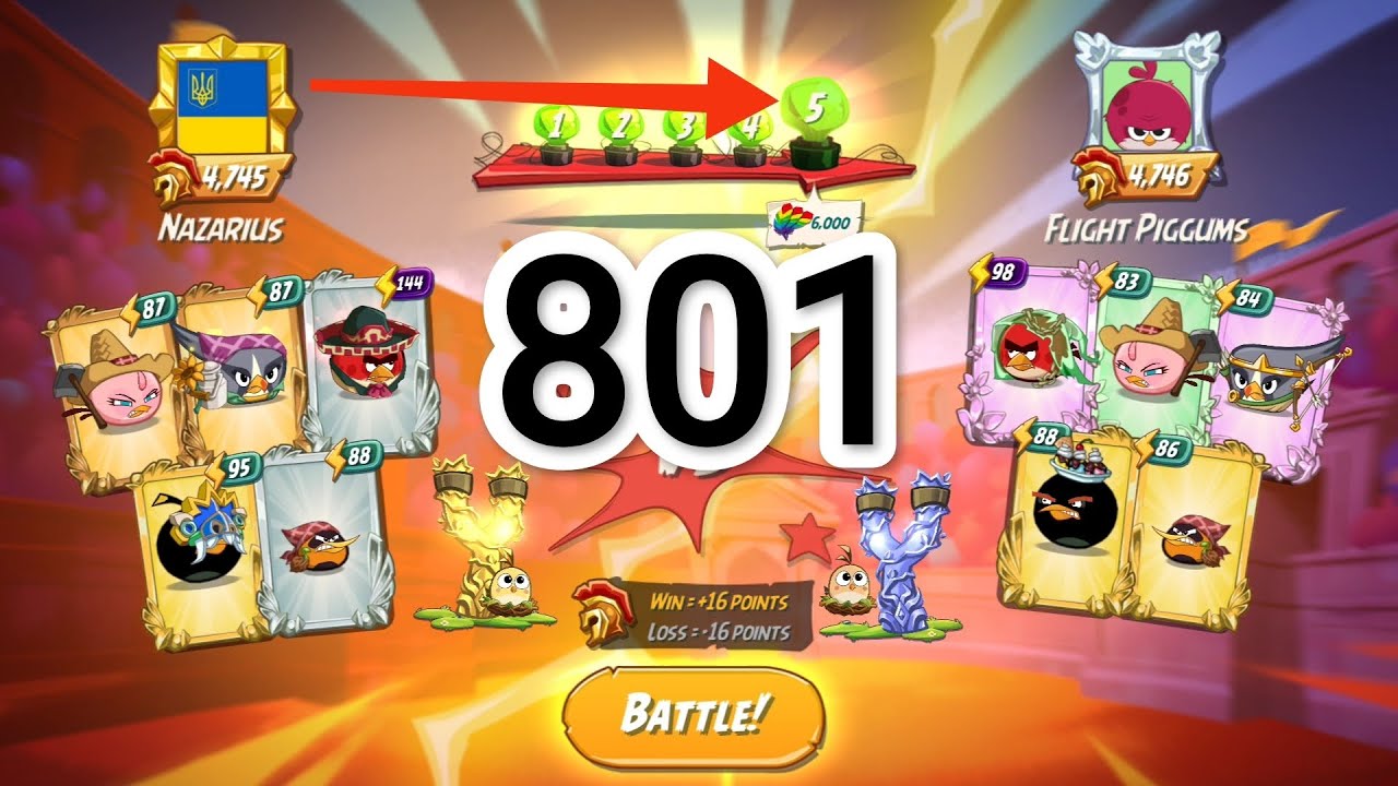 Angry Birds 2 Arena Win N 801 YouTube