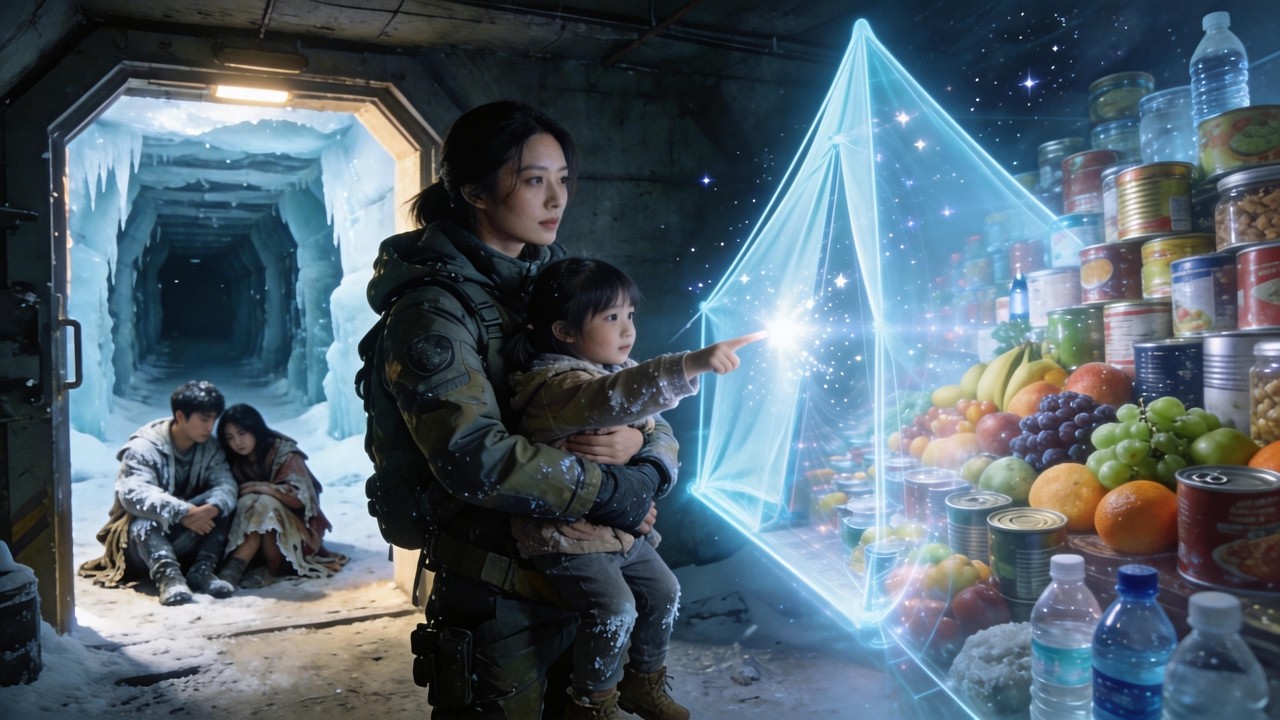 氣溫驟降-70度！渣男帶小三住五星酒店被凍成冰雕，女兒覺醒「無限空間」，搬空渣男倉庫囤貨百億，打造防空洞堡壘！#末日#末日紀事館