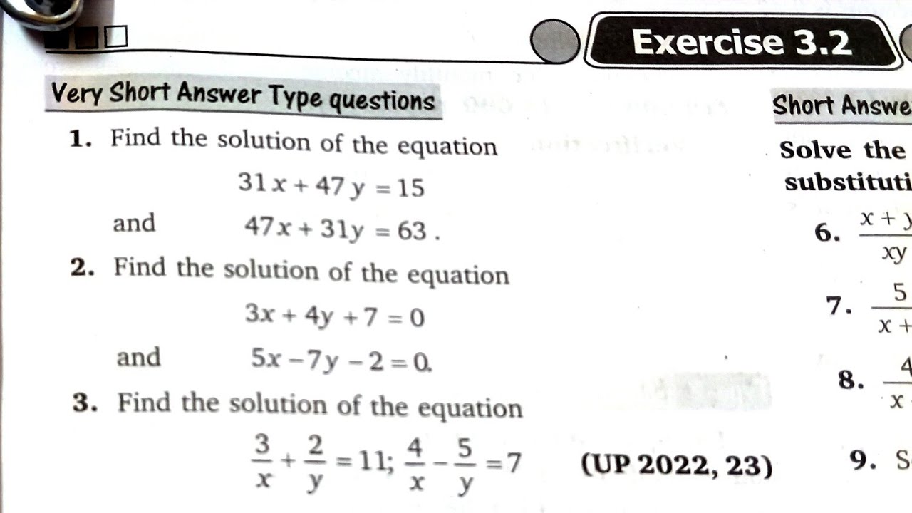 FIND THE SOLUTION OF THE EQUATION 31X 47Y 15 47X 31Y 63 YouTube find-the-solution-of-the-equation-31x-47y-15-47x-31y-63-youtube