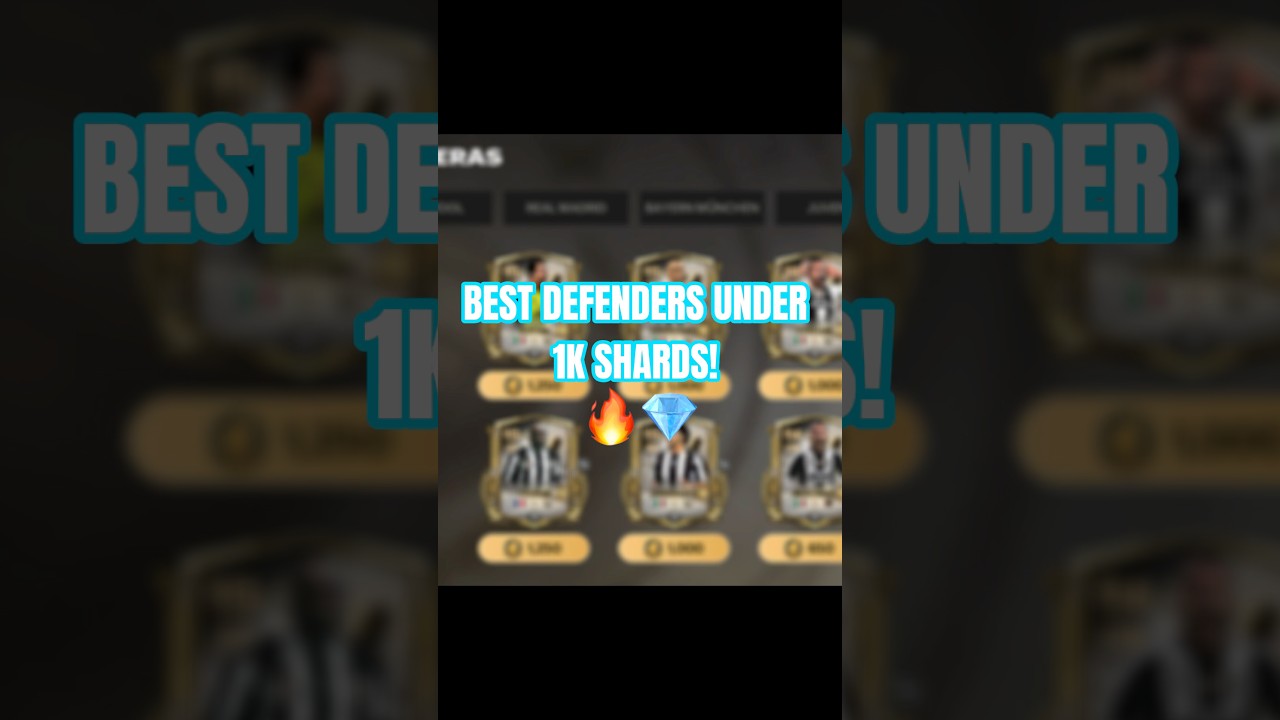 Top 3 Defenders Under 1K Shards 😈🔥 | FC Mobile