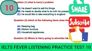 Ielts fever listening test 10 | What is Harry's problem